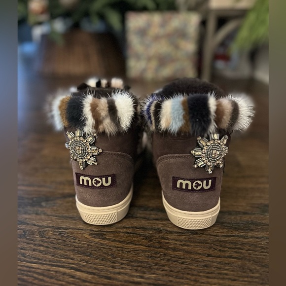 Mou eskimo sneaker with star patches EUC Size 38 - Picture 5 of 5